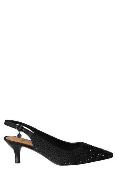 J. Reneé Ferryanne Pointed Toe Slingback Pump In Black
