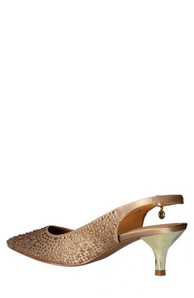 J. Reneé Ferryanne Pointed Toe Slingback Pump In Beige