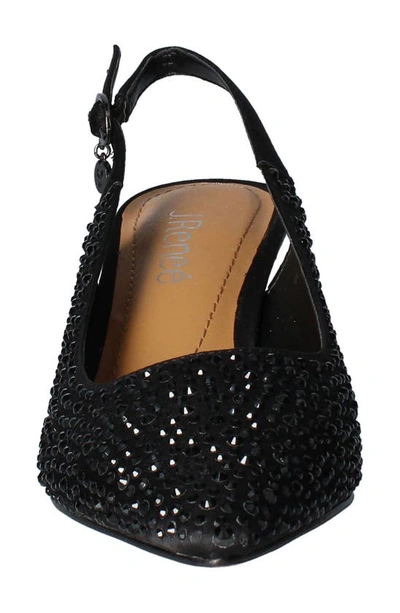 J. Reneé Ferryanne Pointed Toe Slingback Pump In Black