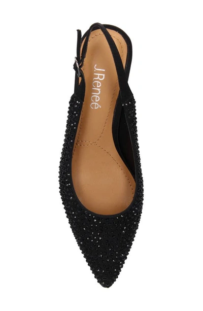 J. Reneé Ferryanne Pointed Toe Slingback Pump In Black