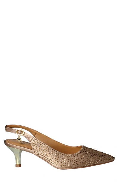 J. Reneé Ferryanne Pointed Toe Slingback Pump In Beige