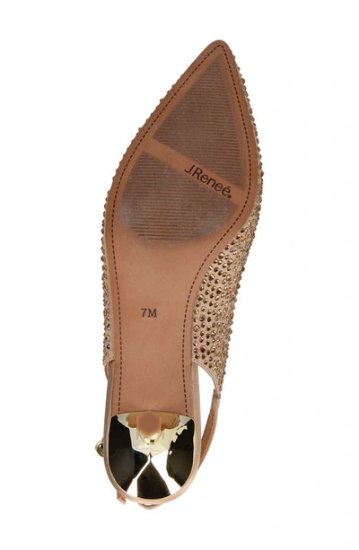 J. Reneé Ferryanne Pointed Toe Slingback Pump In Beige