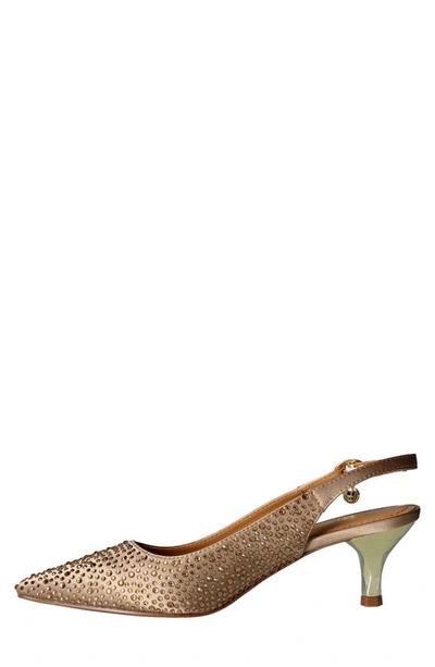 J. Reneé Ferryanne Pointed Toe Slingback Pump In Beige