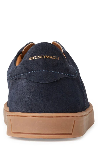 Shop Bruno Magli Bono Sneaker In Dark Blue Suede