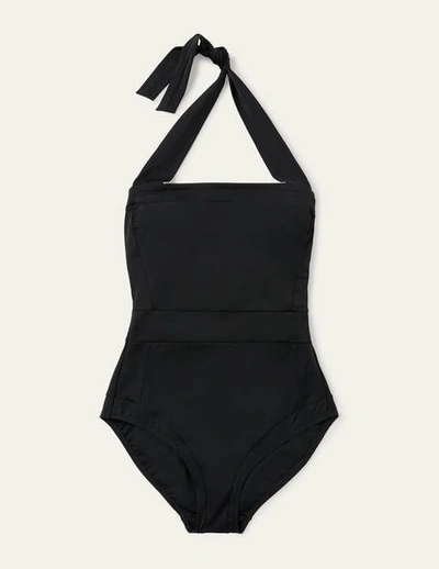 Shop Boden Santorini Halterneck Swimsuit Black Women