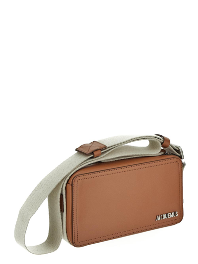 Shop Jacquemus Le Cuerda Horizontal Crossbody Bag In Brown