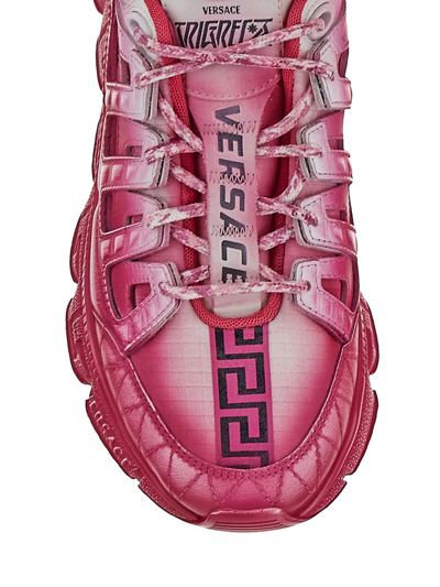Shop Versace Trigreca Sneakers In Pink