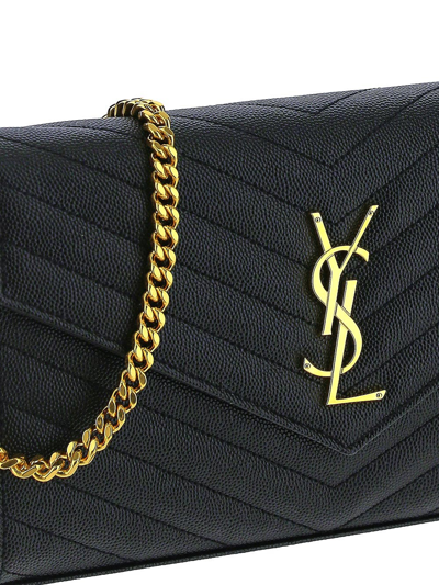 SAINT LAURENT CASSANDRE MATELASSÉ CHAIN WALLET 