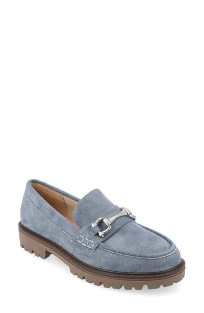 Shop Journee Collection Jessamy Lug Loafer In Blue