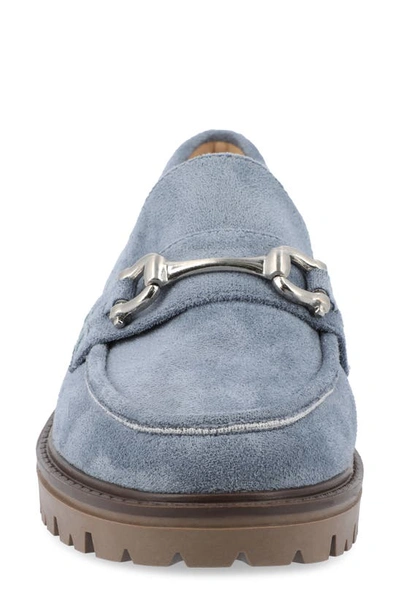 Shop Journee Collection Jessamy Lug Loafer In Blue