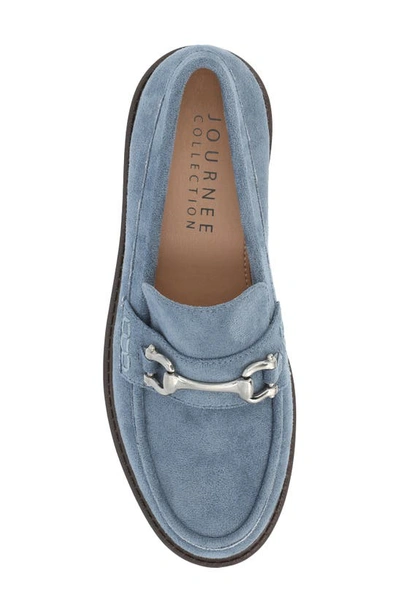 Shop Journee Collection Jessamy Lug Loafer In Blue