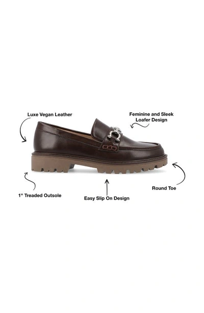 Journee Collection Jessamy Lug Loafer In Brown