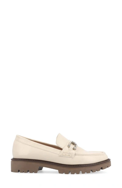 Journee Collection Jessamy Lug Loafer In Off White