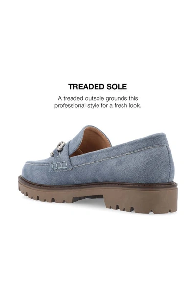 Shop Journee Collection Jessamy Lug Loafer In Blue