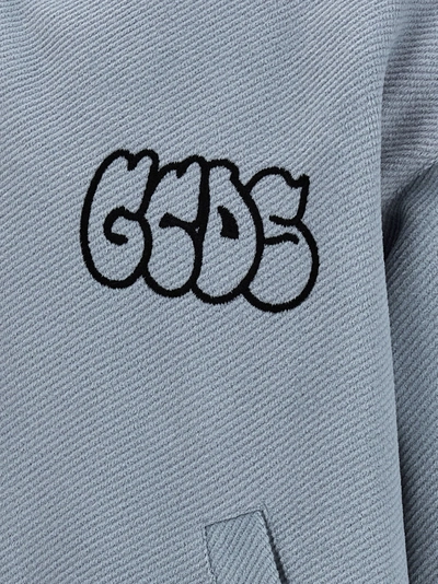 Shop Gcds Logo Bomber Jacket Casual Jackets, Parka Light Blue