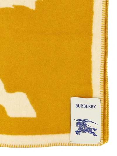 Shop Burberry Logo Cape Bedroom Linen And Nightwear Yellow