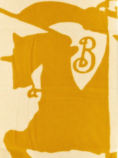 Shop Burberry Logo Cape Bedroom Linen And Nightwear Yellow