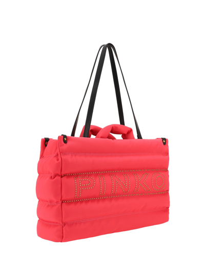Shop Pinko Shopper Shoulder Bag In Pink