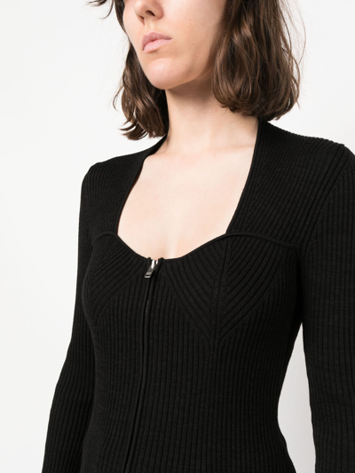Shop Isabel Marant Black Merino Wool Cardigan In Nero