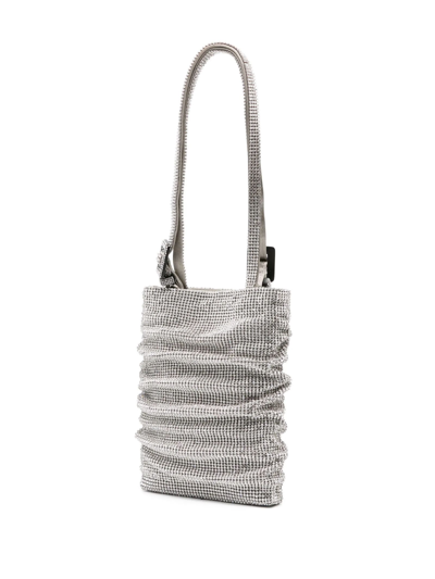Shop Benedetta Bruzziches Silver-tone Rhinestone Tote Bag In Argento