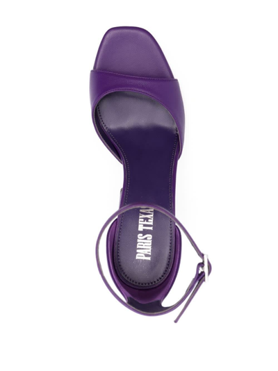 Shop Paris Texas Mauve Fiona 100 Mm High Sandals In Viola