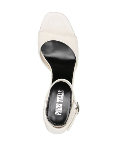 Shop Paris Texas Vanilla Fiona 100 Mm High Sandals In Bianco