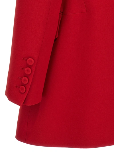 Shop Ermanno Scervino Single-breasted Blazer Jackets Red