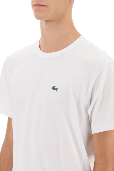Shop Comme Des Garçons Shirt X Lacoste Asymmetrical T-shirt In White (white)