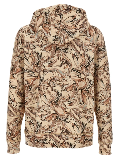 Isabel Marant Hooded Drawstring Sweater Printed Pattern In Multicolor