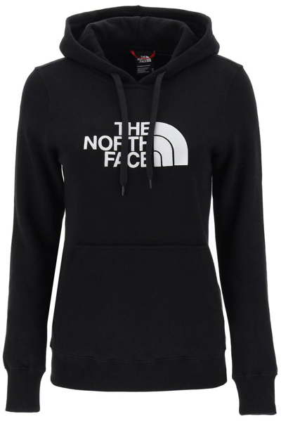 Shop The North Face Drew Peak Logo Embroidered Hoodie In Black