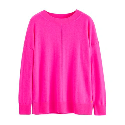 Shop Chinti & Parker Wool-cashmere Slouchy Sweater In Hotpink