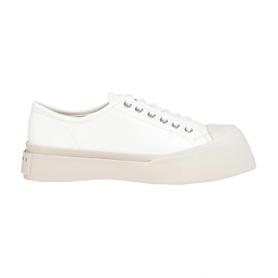 Shop Marni Pablo Low Sneakers In Lilywhite