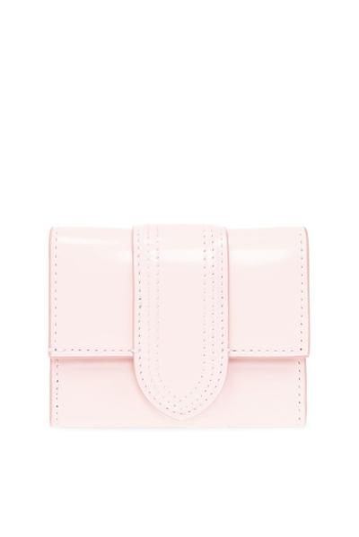 Shop Jacquemus Le Compact Bambino Flap Wallet In Pink