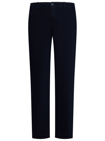 Shop Jacob Cohen Straight Leg Stretched Chinos In Blue
