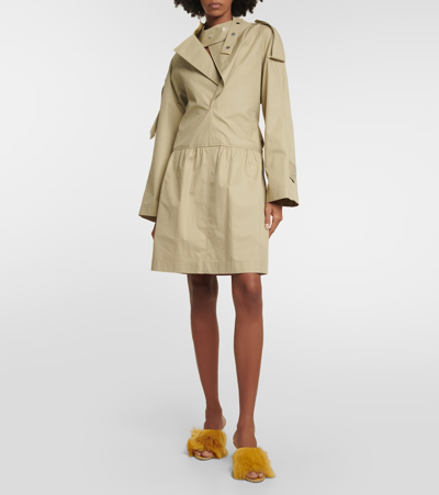 Burberry Jackie Shearling And Leather Mules In Yellow