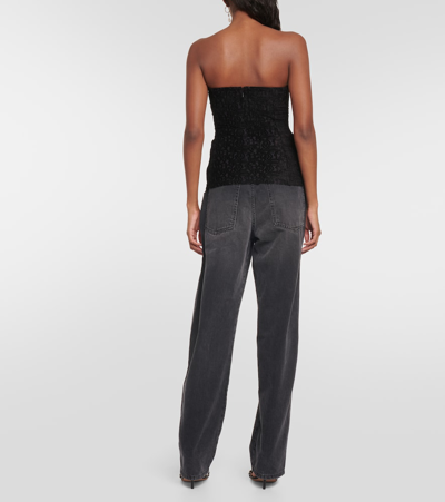 Isabel Marant Dolina Strapless Top In Black