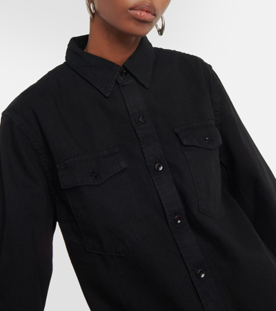 Wardrobe.nyc Denim Shirt In Black