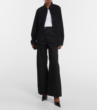 Wardrobe.nyc Denim Shirt In Black