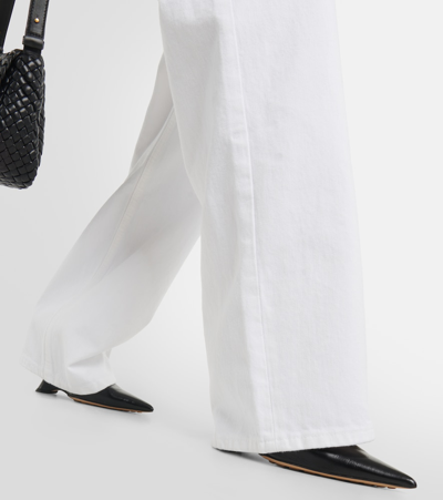 Wardrobe.nyc High-rise Straight Jeans In White