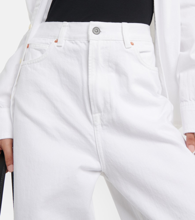 Shop Wardrobe.nyc High-rise Straight Jeans In White