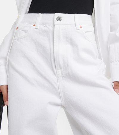 Shop Wardrobe.nyc Wardrobe. Nyc High-rise Straight Jeans In White