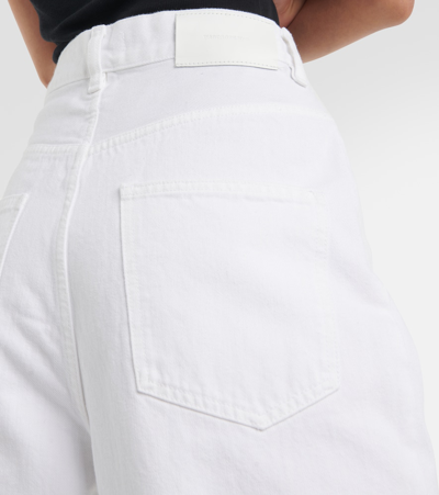 Wardrobe.nyc High-rise Straight Jeans In White