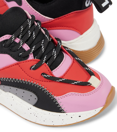 Shop Stella Mccartney Colorblocked Sneakers In Multicoloured