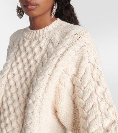 Isabel Marant Étoile Jake Cable-knit Jumper In White