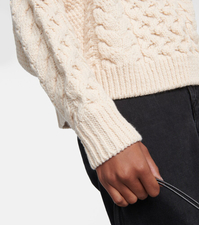 Isabel Marant Étoile Jake Cable-knit Jumper In White