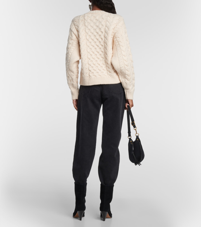 Isabel Marant Étoile Jake Cable-knit Jumper In White