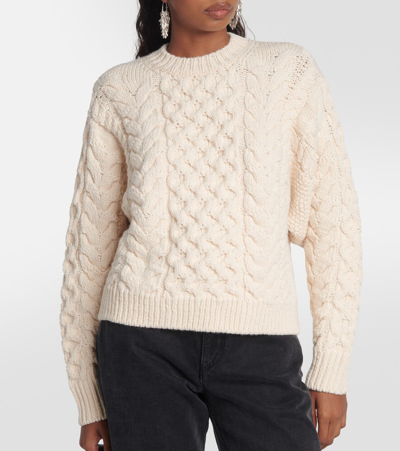 Isabel Marant Étoile Jake Cable-knit Jumper In White
