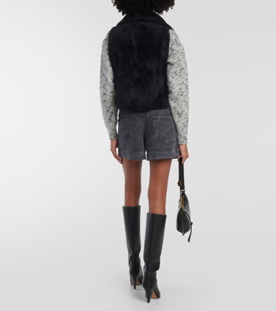 Isabel Marant Étoile Milie High-neck Sweater Vest In Black