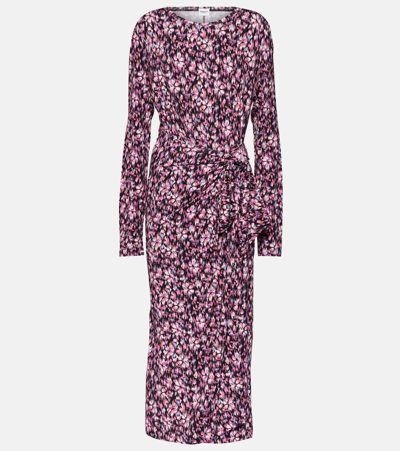 Isabel Marant Étoile Marant Étoile Woman Midi Dress Fuchsia Size 4 Viscose, Elastane In Multicoloured