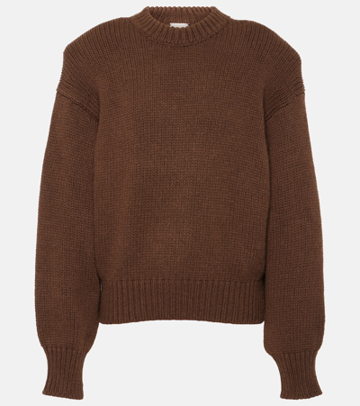 Shop Magda Butrym Cashmere Sweater In Brown
